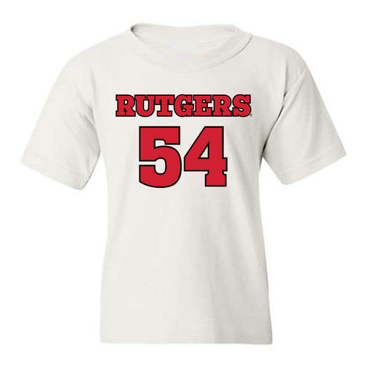 Rutgers - NCAA Football : Taj White - Sports Shersey Youth T-Shirt-0