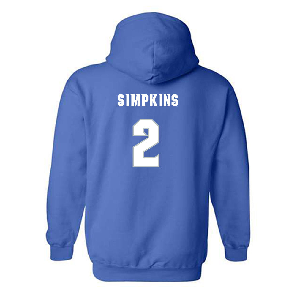 Seton Hall - NCAA Men's Basketball : Tajuan Simpkins - Classic Shersey Hooded Sweatshirt-1