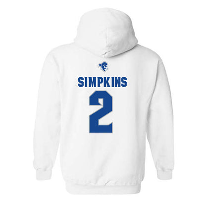 Seton Hall - NCAA Men's Basketball : Tajuan Simpkins - Classic Shersey Hooded Sweatshirt-1