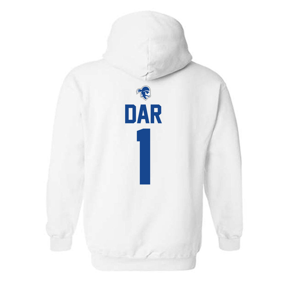 Seton Hall - NCAA Men's Basketball : Jacob Dar - Classic Shersey Hooded Sweatshirt-1