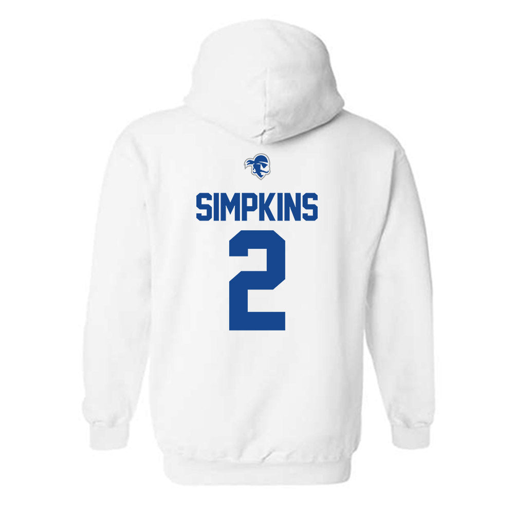 Seton Hall - NCAA Men's Basketball : Tajuan Simpkins - Classic Shersey Hooded Sweatshirt-1