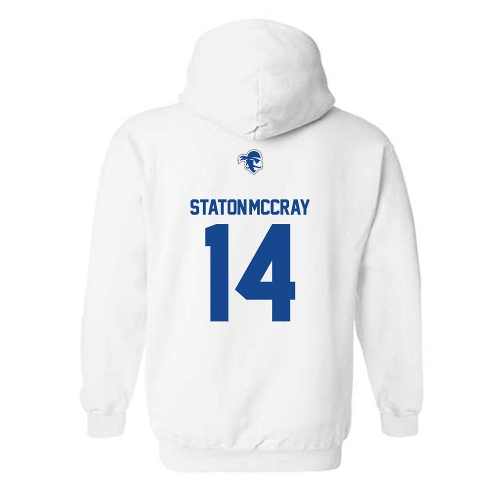 Seton Hall - NCAA Men's Basketball : AJ Staton-McCray - Classic Shersey Hooded Sweatshirt-1