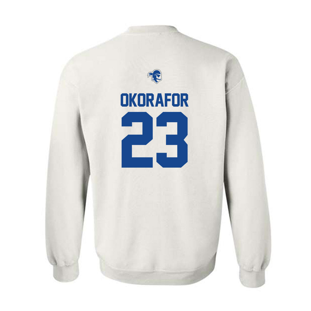 Seton Hall - NCAA Men's Basketball : Emmanuel Okorafor - Classic Shersey Crewneck Sweatshirt-1