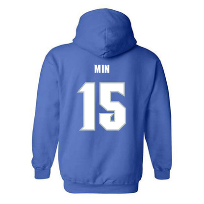 Seton Hall - NCAA Men's Soccer : Joseph Min - Generic Shersey Hooded Sweatshirt-1