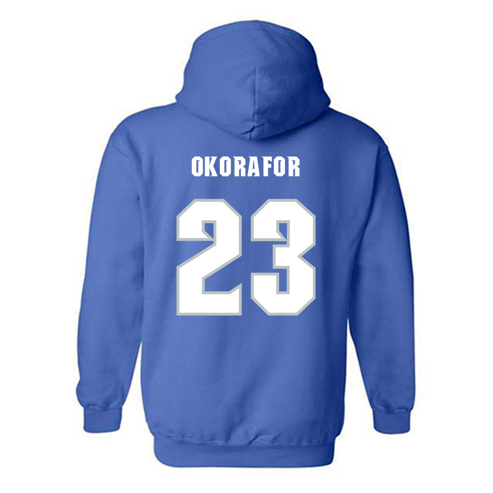 Seton Hall - NCAA Men's Basketball : Emmanuel Okorafor - Generic Shersey Hooded Sweatshirt-1