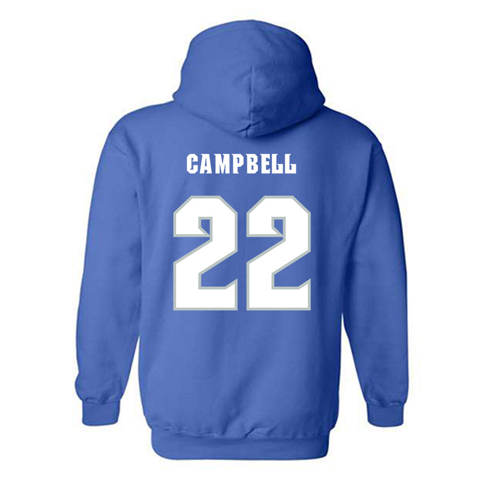 Seton Hall - NCAA Women's Soccer : Sabrina Campbell - Generic Shersey Hooded Sweatshirt-1