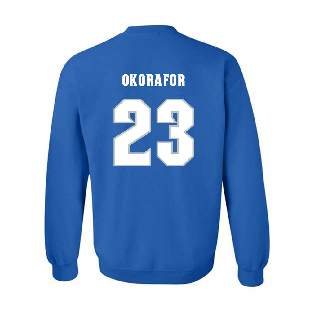 Seton Hall - NCAA Men's Basketball : Emmanuel Okorafor - Generic Shersey Crewneck Sweatshirt-1