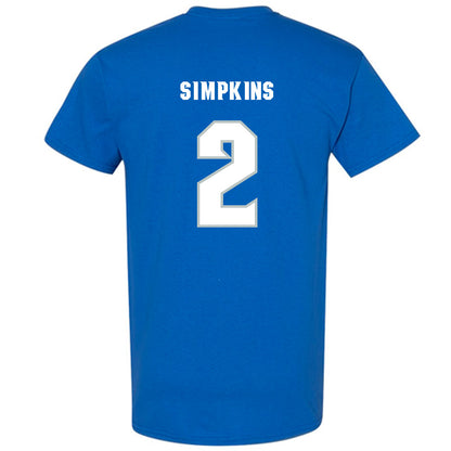 Seton Hall - NCAA Men's Basketball : Tajuan Simpkins - Generic Shersey T-Shirt-1