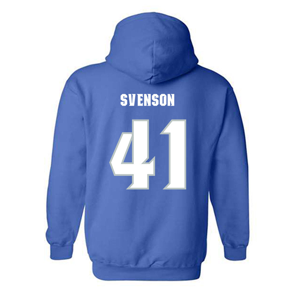 Seton Hall - NCAA Baseball : Steven Svenson - Generic Shersey Hooded Sweatshirt-1