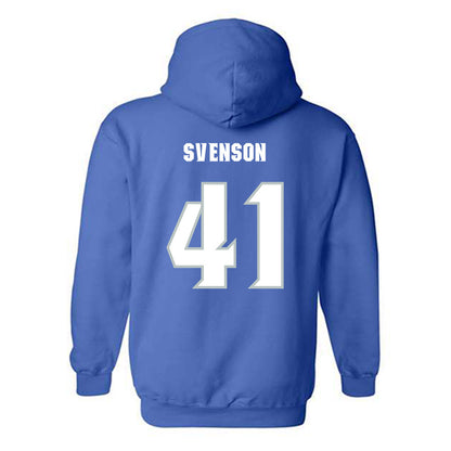Seton Hall - NCAA Baseball : Steven Svenson - Generic Shersey Hooded Sweatshirt-1
