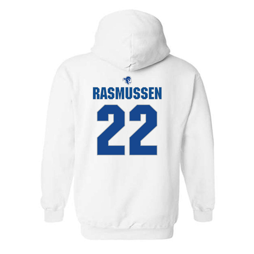 Seton Hall - NCAA Women's Volleyball : Alex Rasmussen - Fashion Shersey Hooded Sweatshirt-1