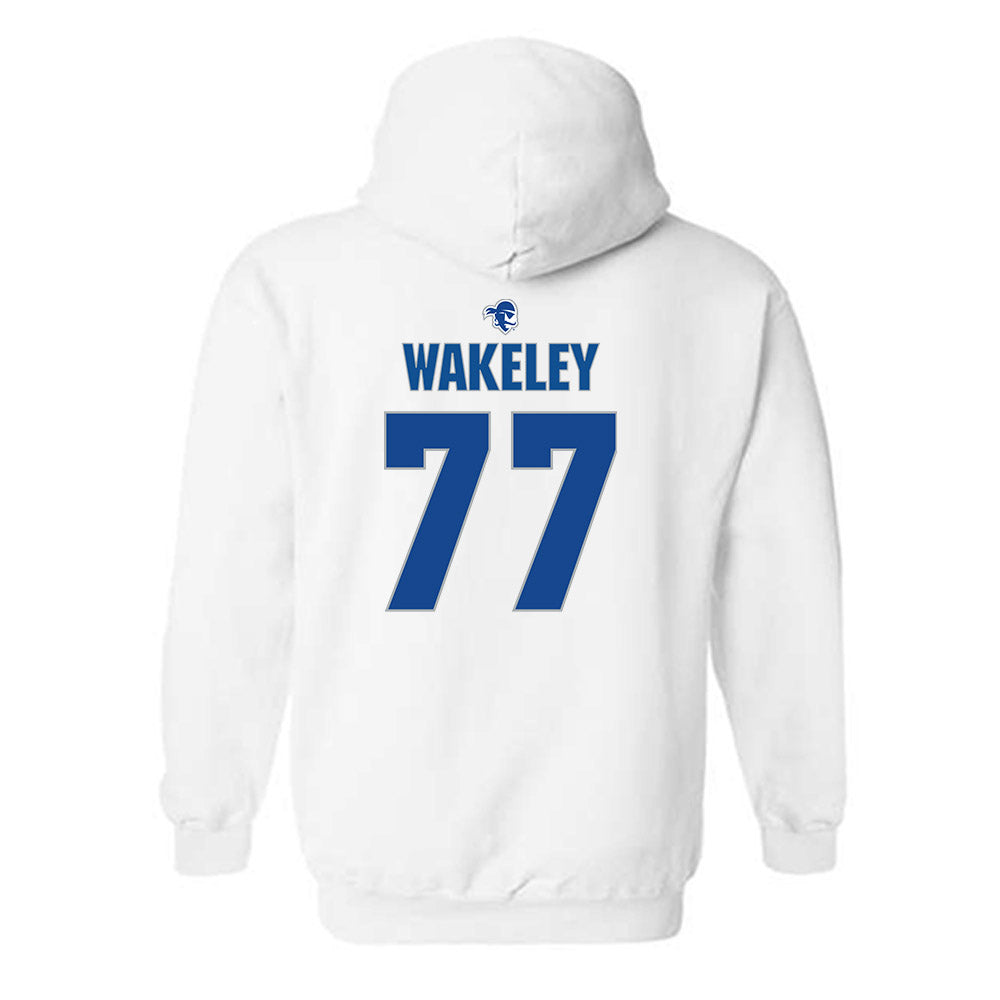 Seton Hall - NCAA Softball : Samantha Wakeley - Fashion Shersey Hooded Sweatshirt-1