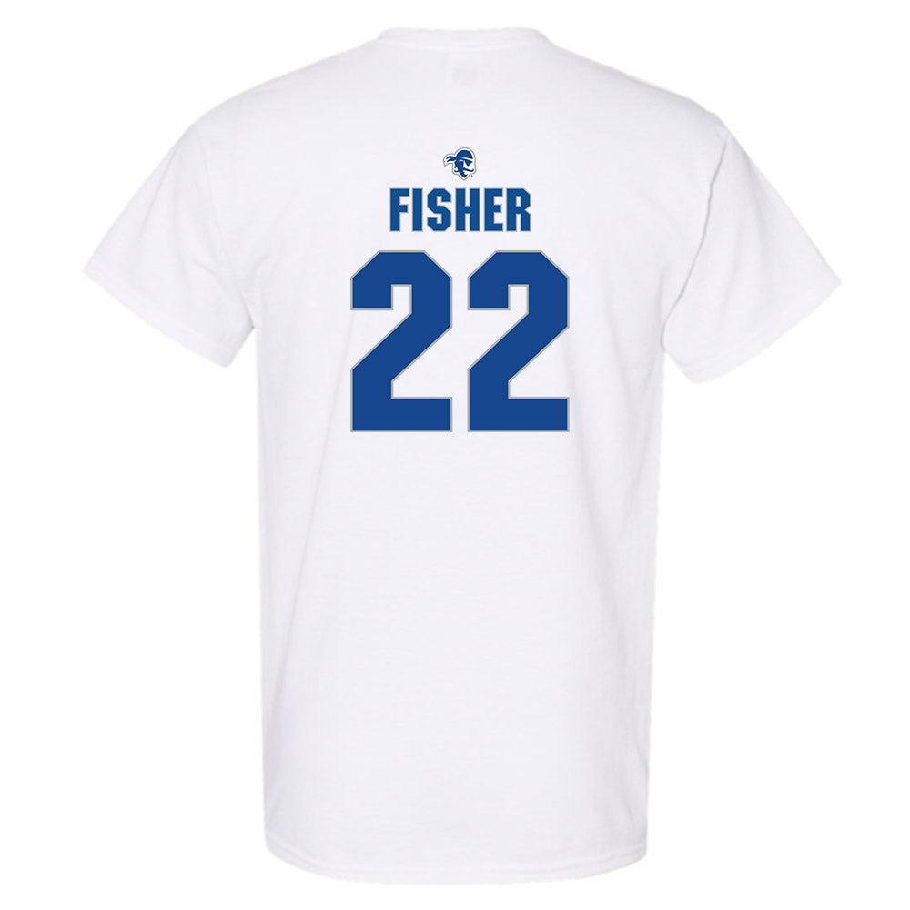 Seton Hall - NCAA Men's Basketball : Elijah Fisher - Fashion Shersey T-Shirt-1