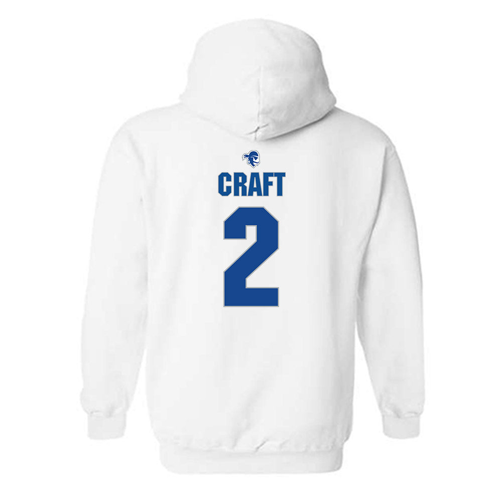 Seton Hall - NCAA Women's Basketball : Ja'Kahla Craft - Fashion Shersey Hooded Sweatshirt-1