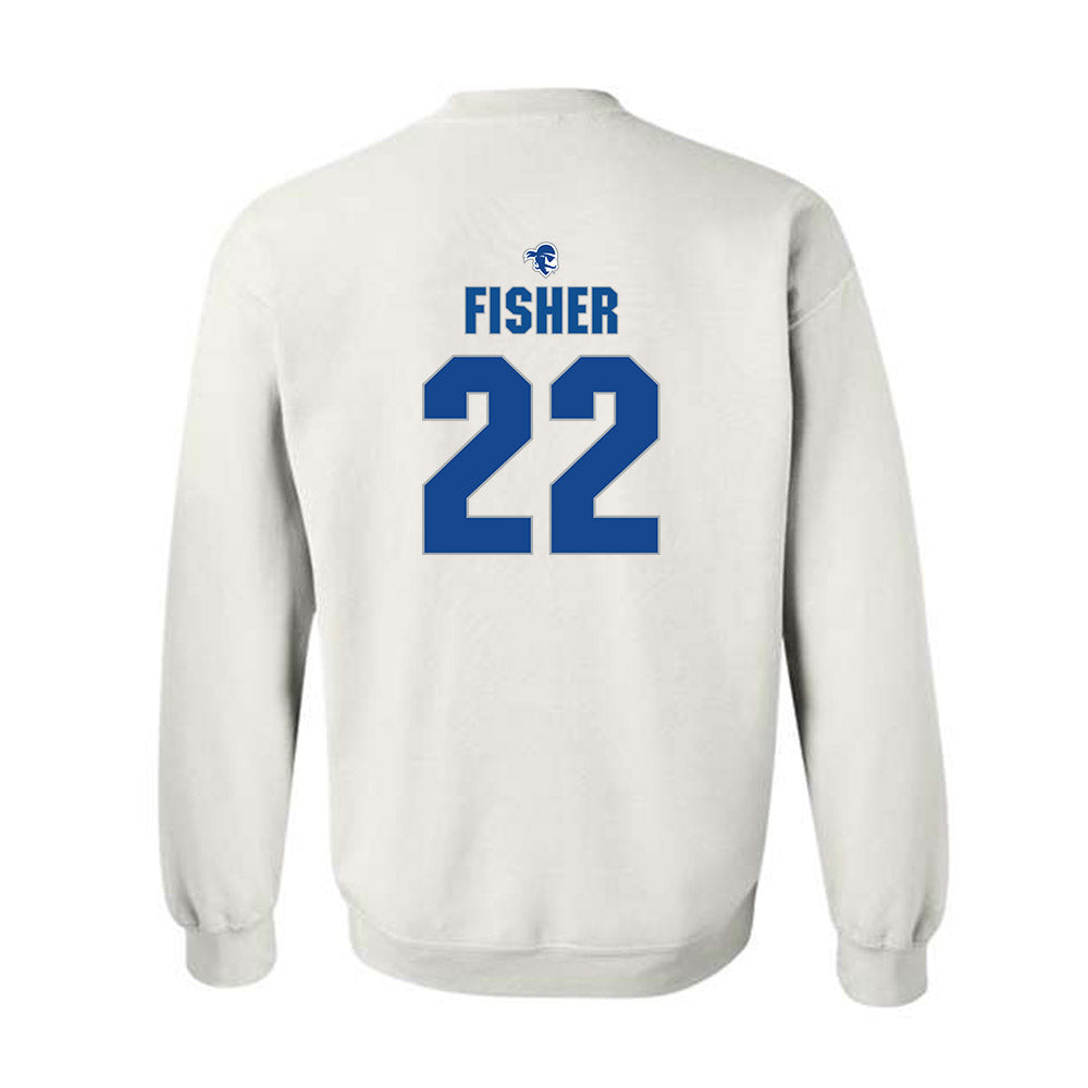 Seton Hall - NCAA Men's Basketball : Elijah Fisher - Fashion Shersey Crewneck Sweatshirt-1