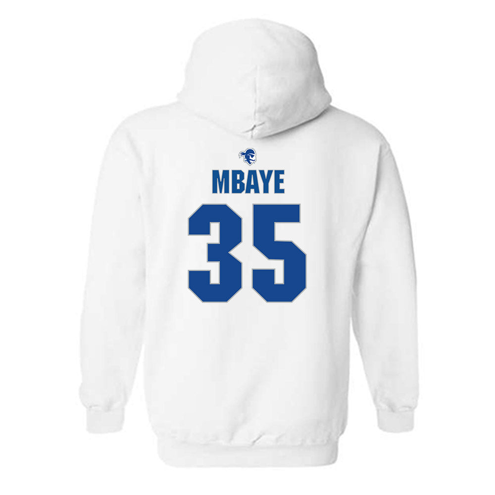 Seton Hall - NCAA Men's Basketball : Assane Mbaye - Fashion Shersey Hooded Sweatshirt-1