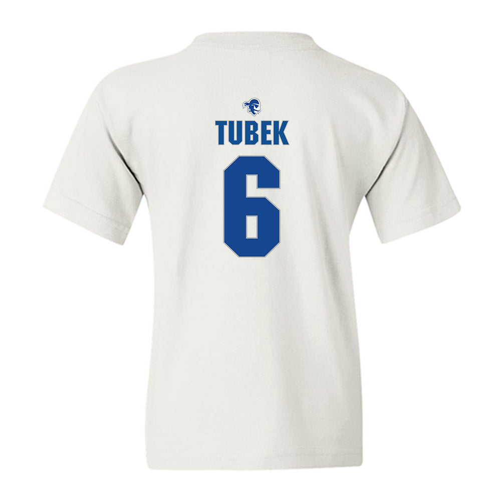 Seton Hall - NCAA Men's Basketball : David Tubek - Fashion Shersey Youth T-Shirt-1