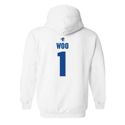 Seton Hall - NCAA Women's Volleyball : Mason Woo - Fashion Shersey Hooded Sweatshirt-1