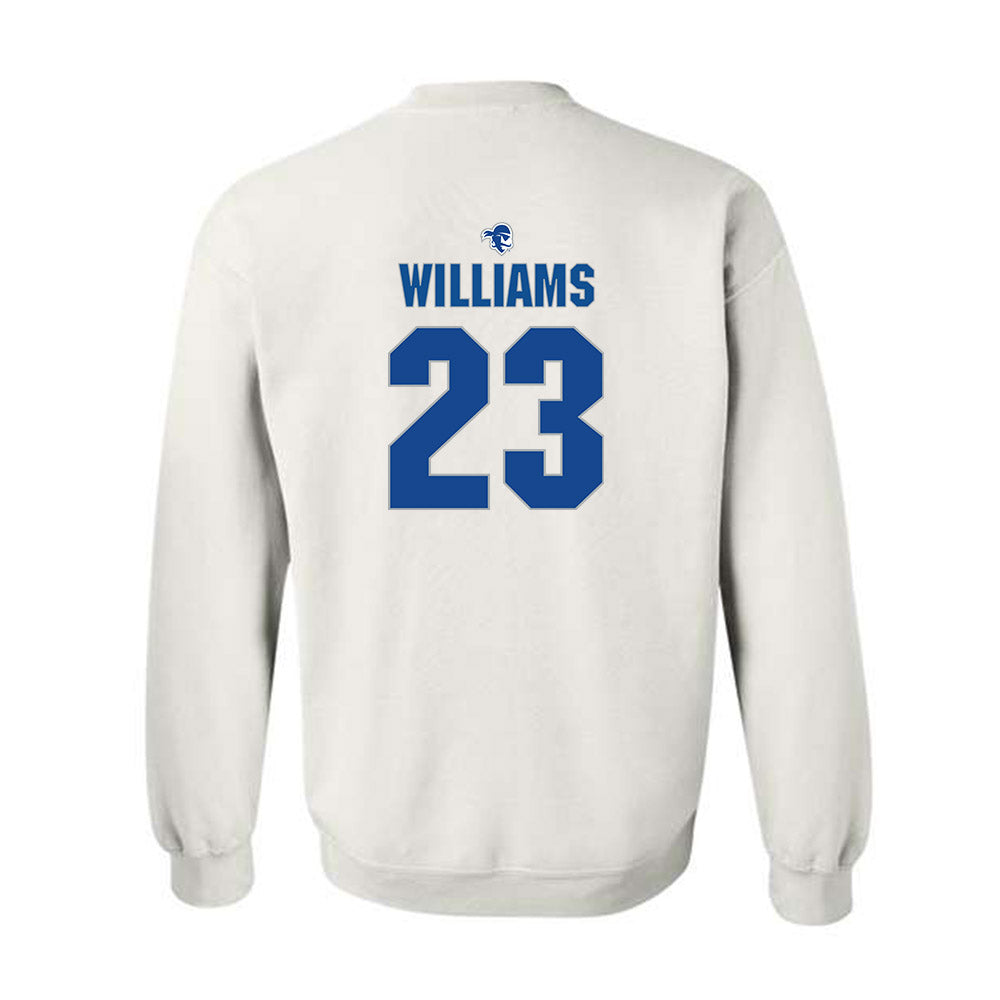Seton Hall - NCAA Men's Basketball : Mike Williams - Fashion Shersey Crewneck Sweatshirt-1
