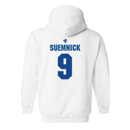 Seton Hall - NCAA Men's Basketball : Patrick Suemnick - Fashion Shersey Hooded Sweatshirt-1