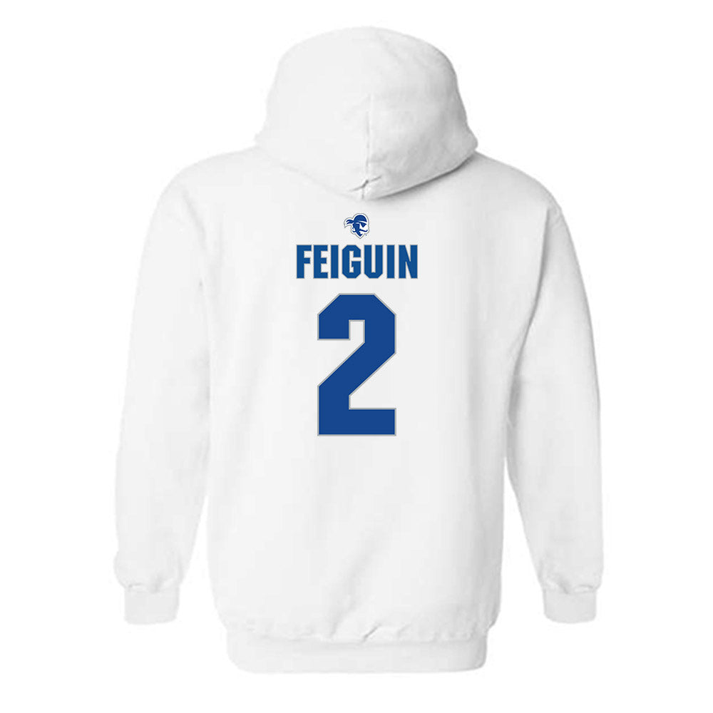 Seton Hall - NCAA Men's Soccer : Nicolas Feiguin - Fashion Shersey Hooded Sweatshirt-1