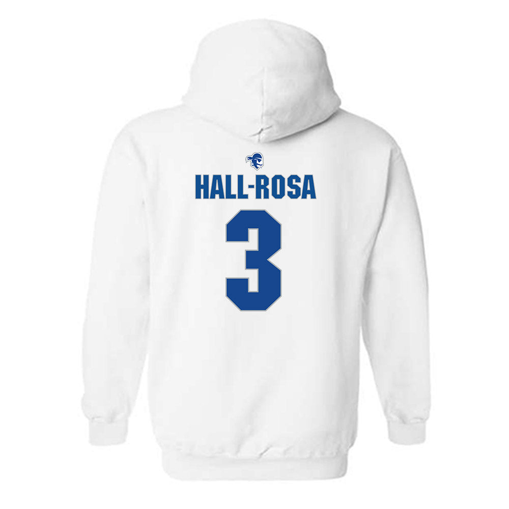 Seton Hall - NCAA Women's Basketball : Natalia Hall-Rosa - Fashion Shersey Hooded Sweatshirt-1