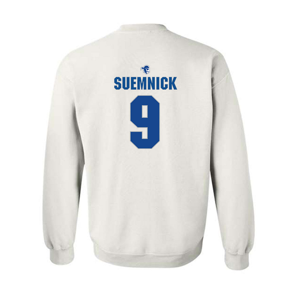 Seton Hall - NCAA Men's Basketball : Patrick Suemnick - Fashion Shersey Crewneck Sweatshirt-1