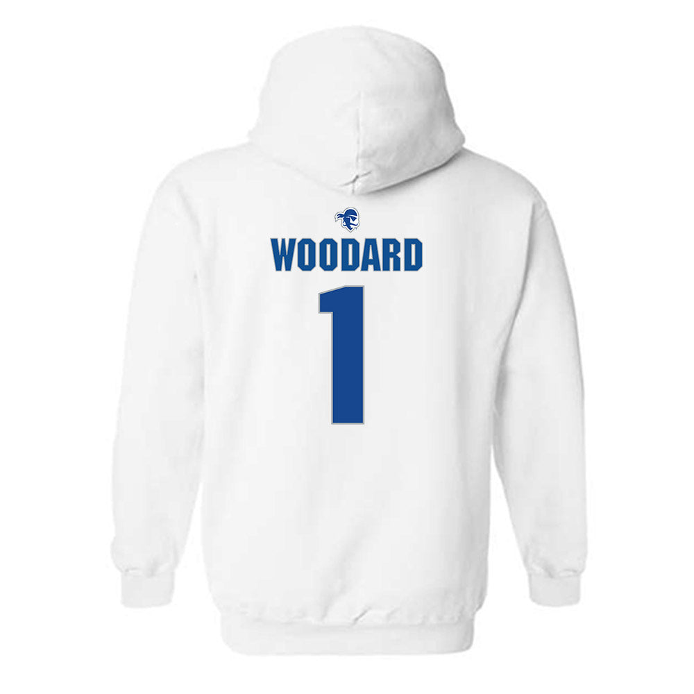 Seton Hall - NCAA Women's Basketball : Arianna Woodard - Fashion Shersey Hooded Sweatshirt-1
