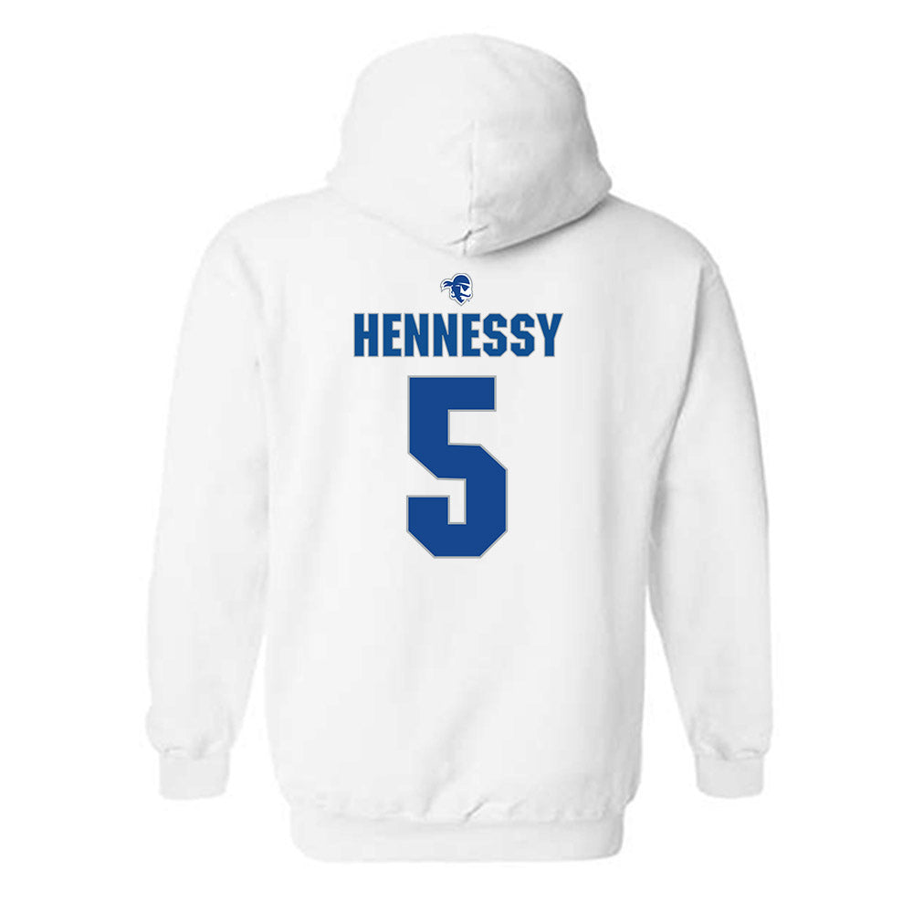 Seton Hall - NCAA Women's Soccer : Danni Hennessy - Fashion Shersey Hooded Sweatshirt-1