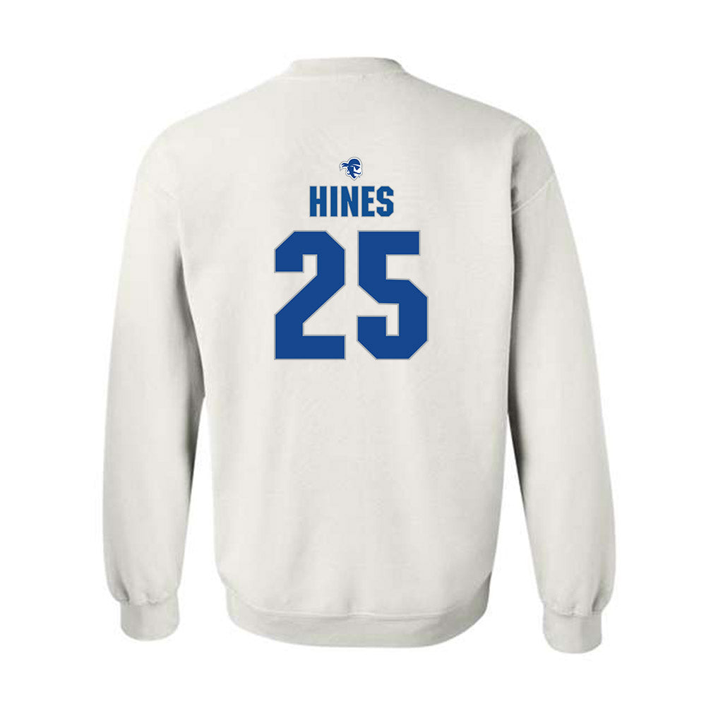 Seton Hall - NCAA Men's Basketball : Na'Jai Hines - Fashion Shersey Crewneck Sweatshirt-1