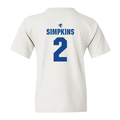 Seton Hall - NCAA Men's Basketball : Tajuan Simpkins - Fashion Shersey Youth T-Shirt-1