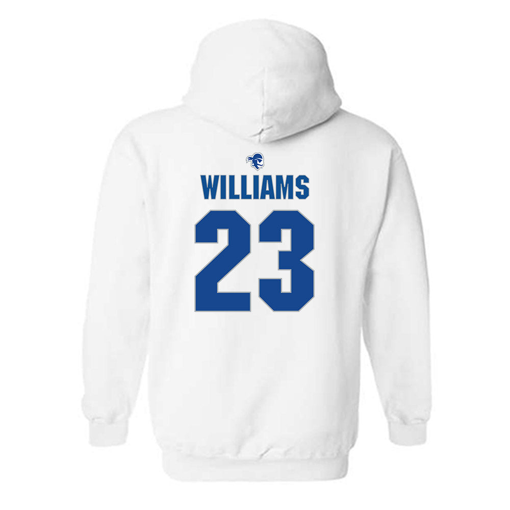 Seton Hall - NCAA Men's Basketball : Mike Williams - Fashion Shersey Hooded Sweatshirt-1