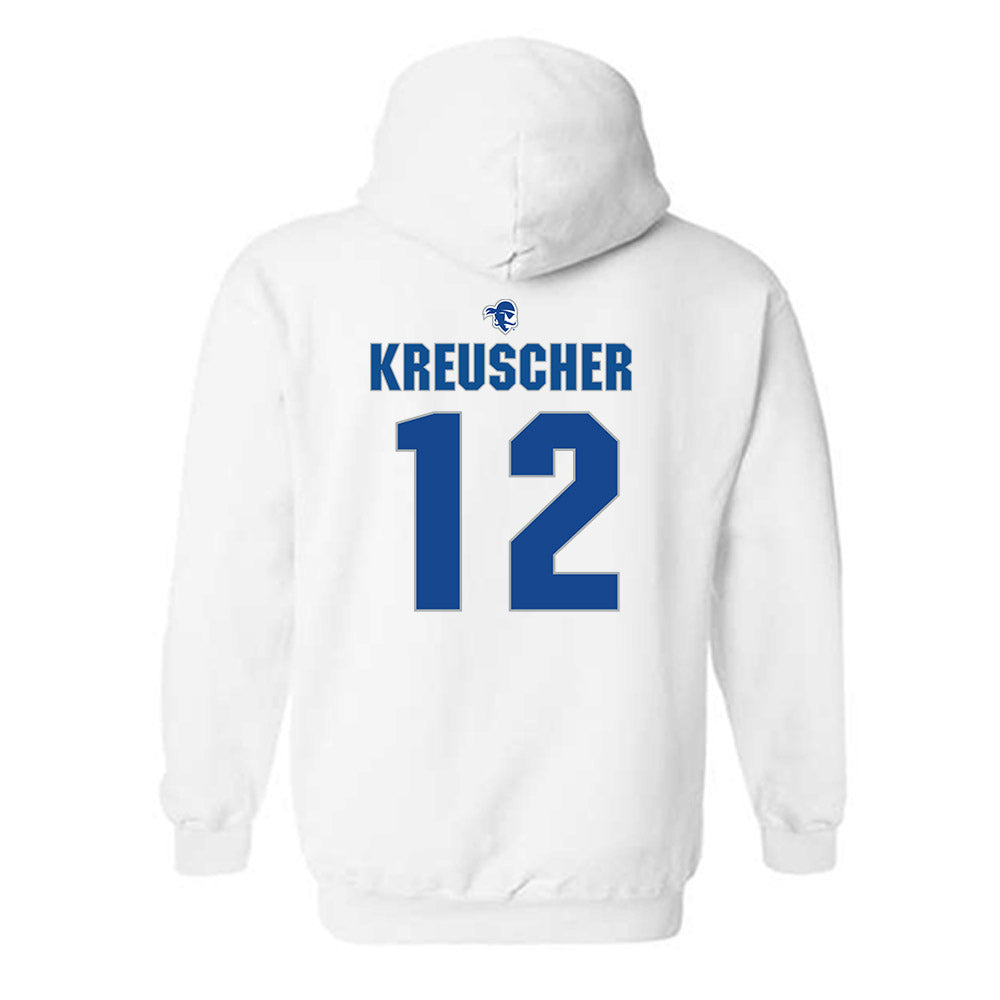 Seton Hall - NCAA Softball : Kyra Kreuscher - Fashion Shersey Hooded Sweatshirt-1