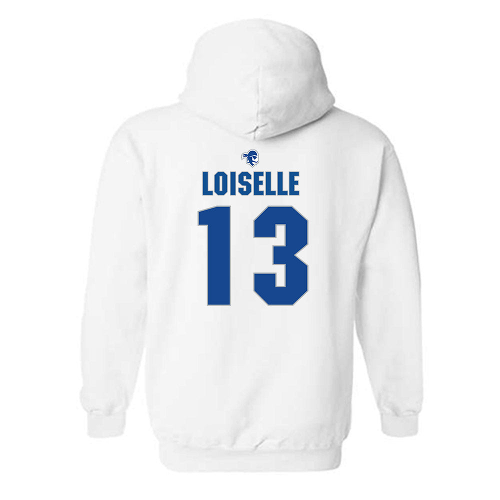 Seton Hall - NCAA Women's Volleyball : Maddy Loiselle - Fashion Shersey Hooded Sweatshirt-1