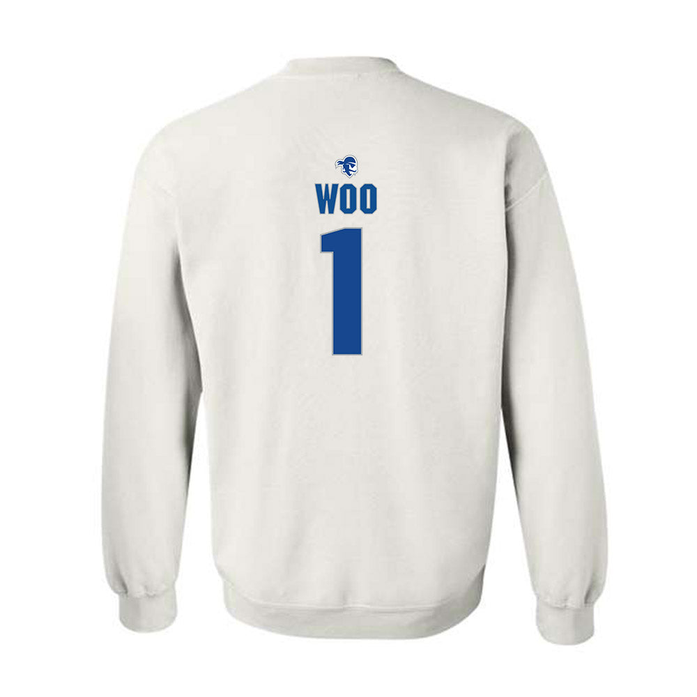 Seton Hall - NCAA Women's Volleyball : Mason Woo - Fashion Shersey Crewneck Sweatshirt-1