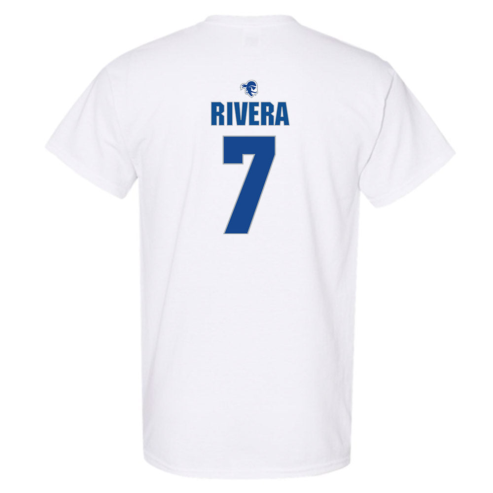 Seton Hall - NCAA Men's Basketball : Joshua Rivera - Fashion Shersey T-Shirt-1