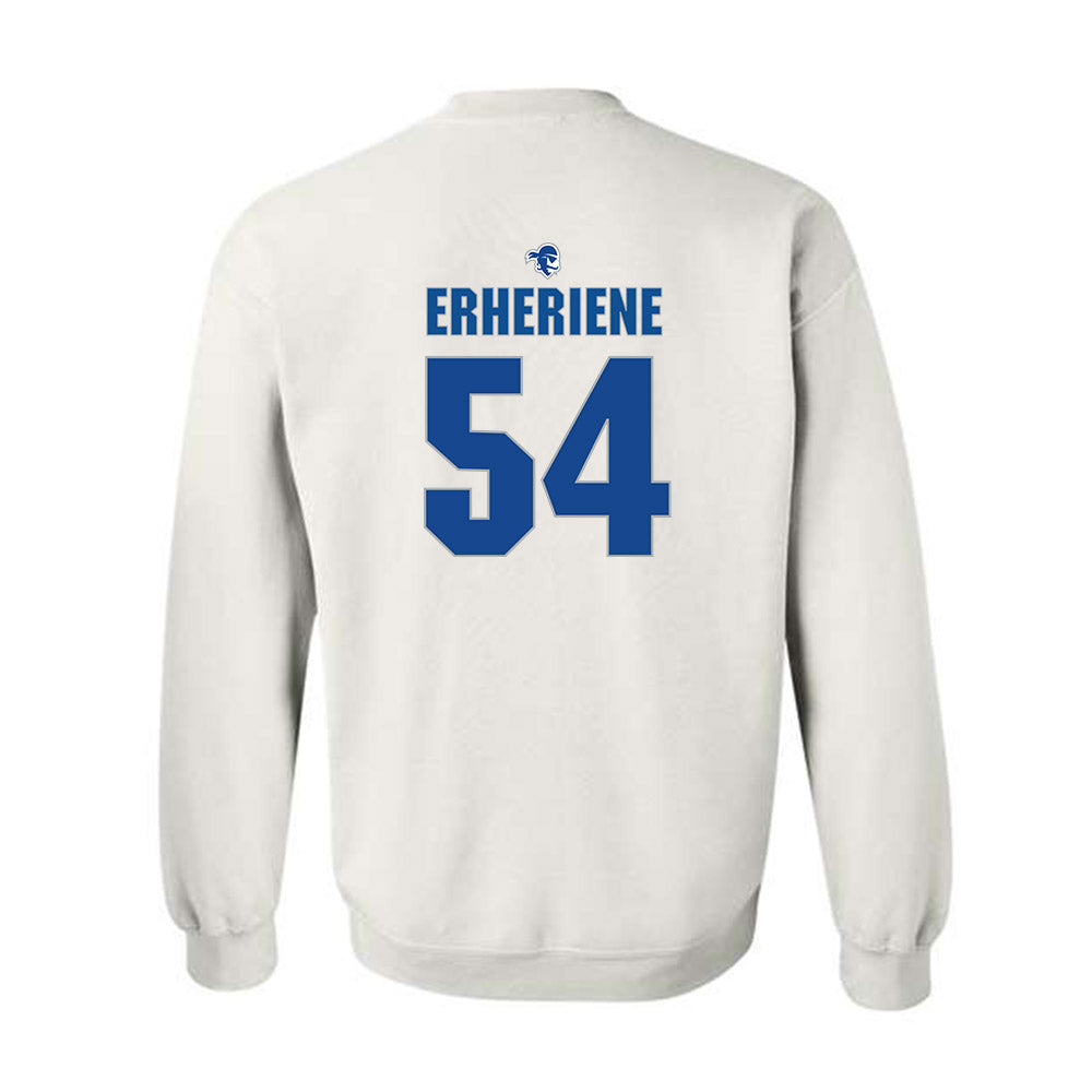 Seton Hall - NCAA Men's Basketball : Godswill Erheriene - Fashion Shersey Crewneck Sweatshirt-1