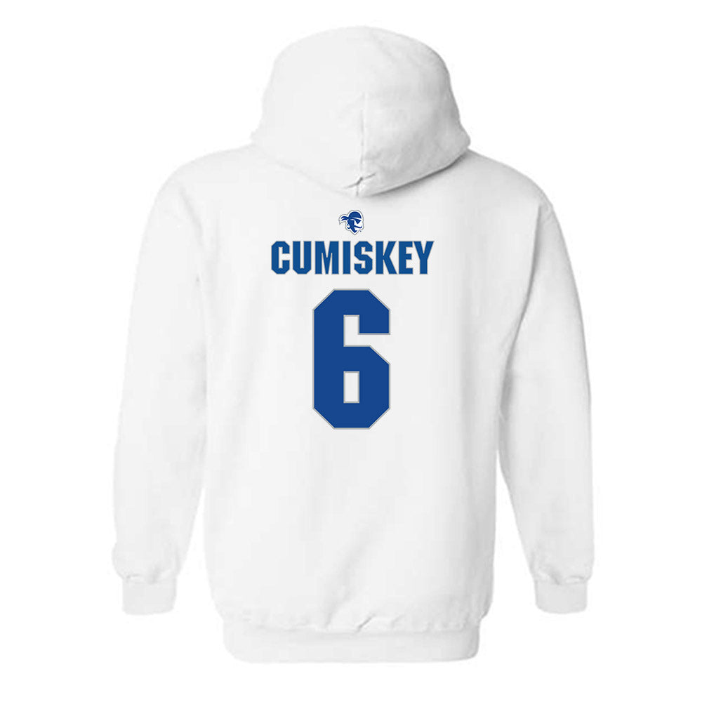 Seton Hall - NCAA Baseball : Casey Cumiskey - Fashion Shersey Hooded Sweatshirt-1