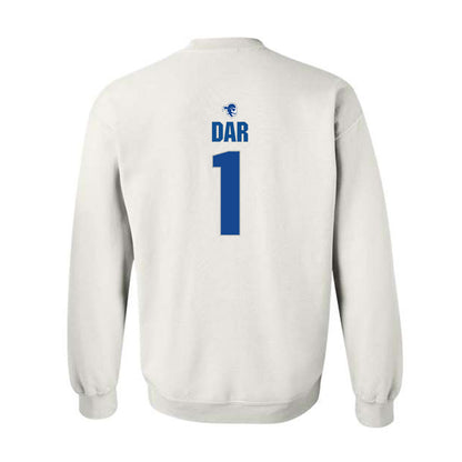 Seton Hall - NCAA Men's Basketball : Jacob Dar - Fashion Shersey Crewneck Sweatshirt-1