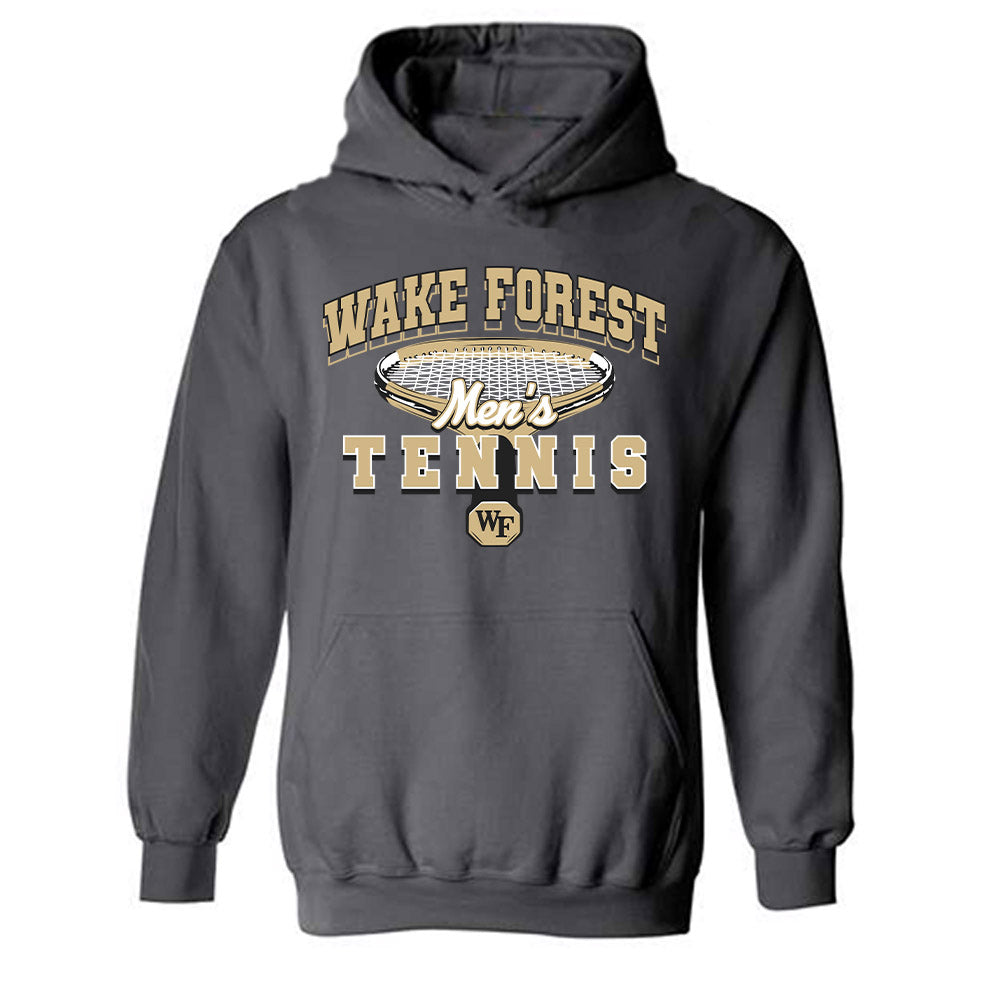 Wake Forest - NCAA Men's Tennis : Ariel Zauber - Generic Sports Shersey Hooded Sweatshirt-0
