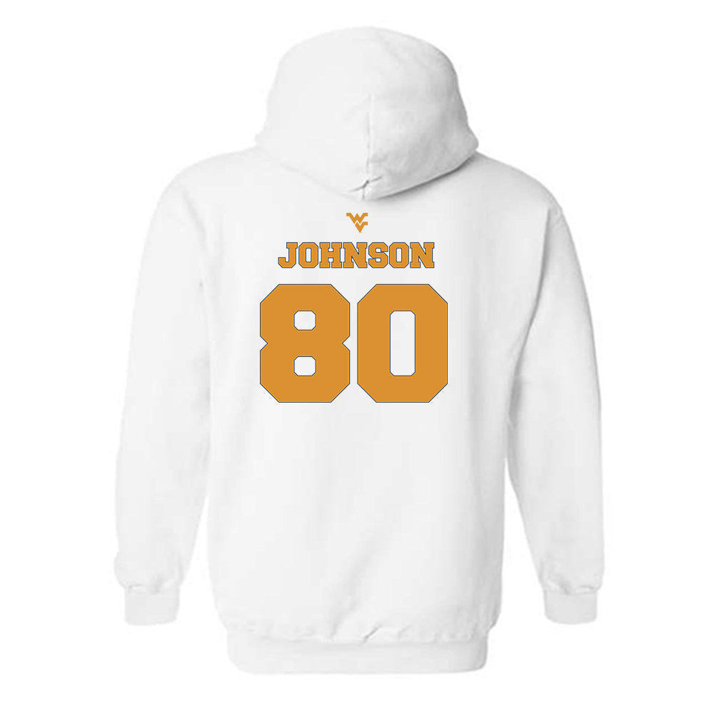West Virginia - NCAA Football : TJ Johnson - Hooded Sweatshirt Sports Shersey