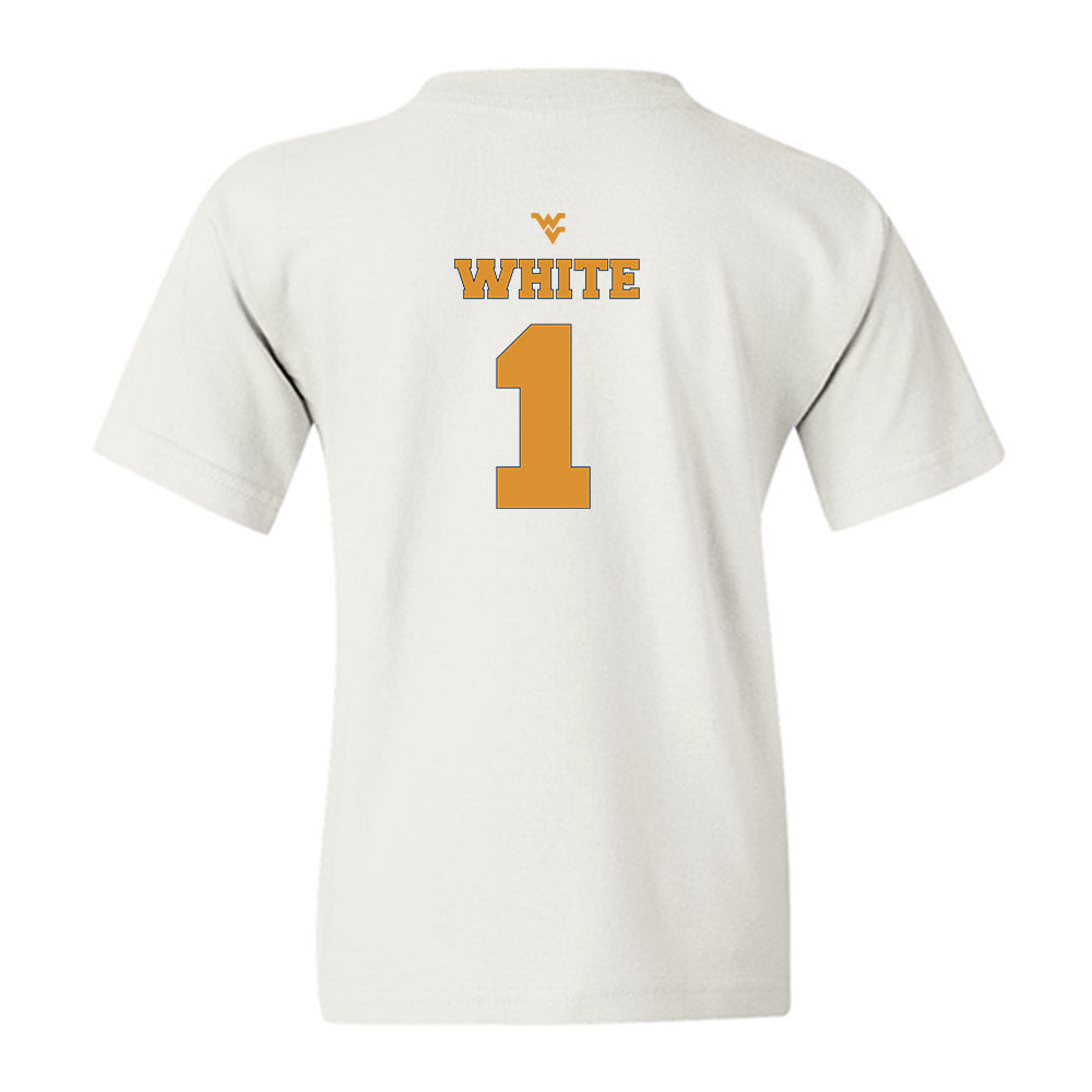 West Virginia - NCAA Football : Jahiem White - Generic Sports Shersey Youth T-Shirt-1