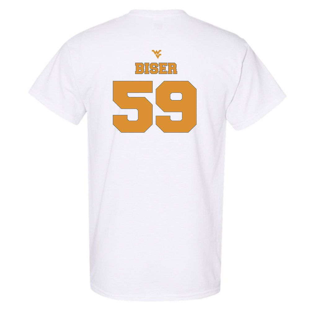 West Virginia - NCAA Football : Jackson Biser - Generic Sports Shersey T-Shirt-1