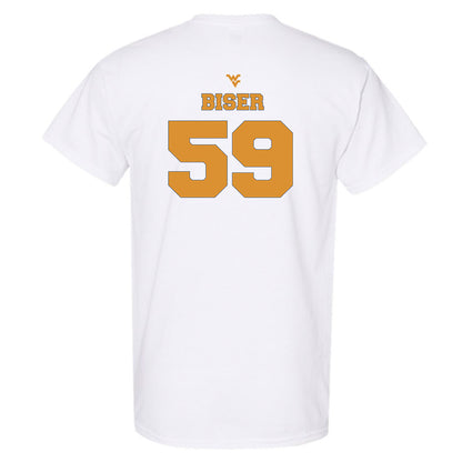 West Virginia - NCAA Football : Jackson Biser - Generic Sports Shersey T-Shirt-1