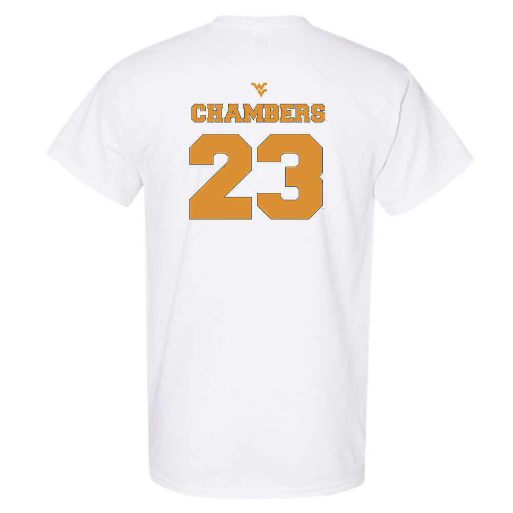 West Virginia - NCAA Football : Jason Chambers - Generic Sports Shersey T-Shirt-1