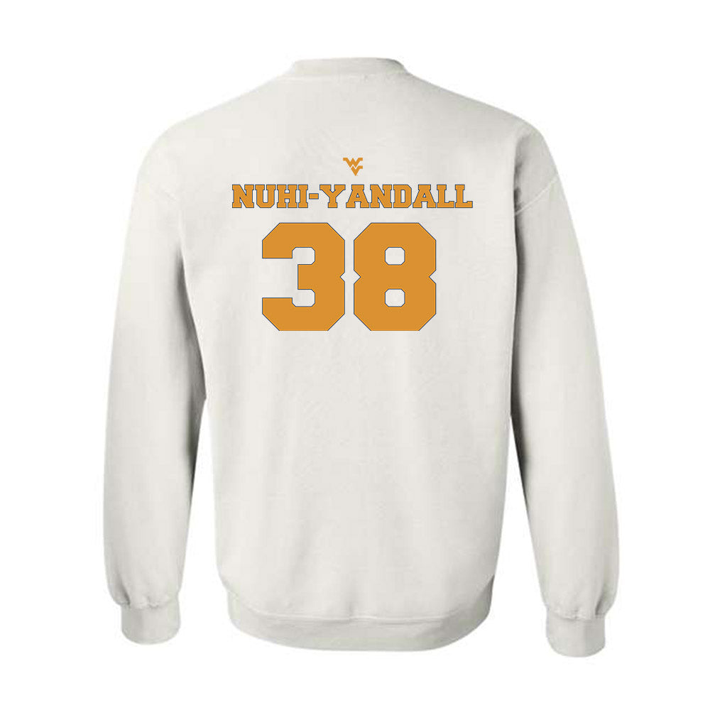 West Virginia - NCAA Football : Caleb Nuhi-Yandall - Generic Sports Shersey Crewneck Sweatshirt-1