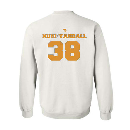 West Virginia - NCAA Football : Caleb Nuhi-Yandall - Generic Sports Shersey Crewneck Sweatshirt-1