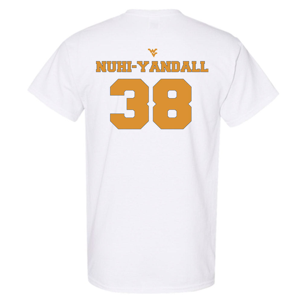 West Virginia - NCAA Football : Caleb Nuhi-Yandall - Generic Sports Shersey T-Shirt-1