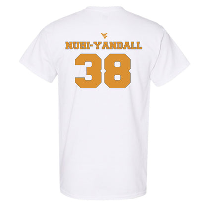 West Virginia - NCAA Football : Caleb Nuhi-Yandall - Generic Sports Shersey T-Shirt-1