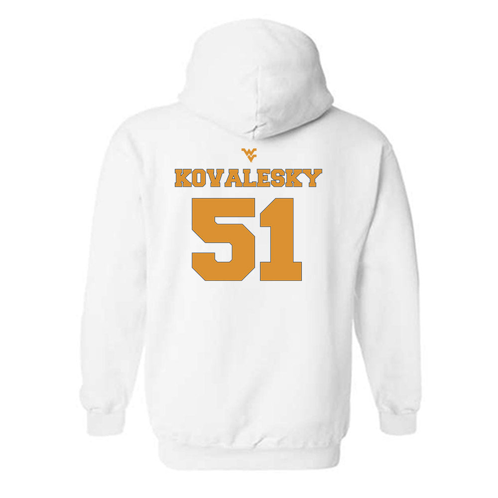West Virginia - NCAA Football : Raymond Kovalesky - Generic Sports Shersey Hooded Sweatshirt-1